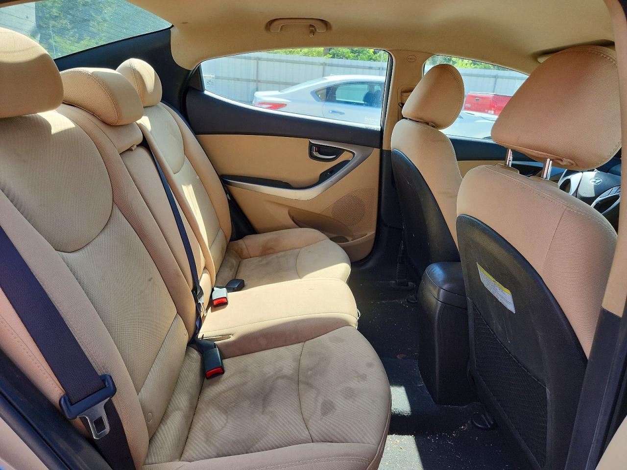 2013 Hyundai Elantra Gls Beige vin: 5NPDH4AE6DH397931