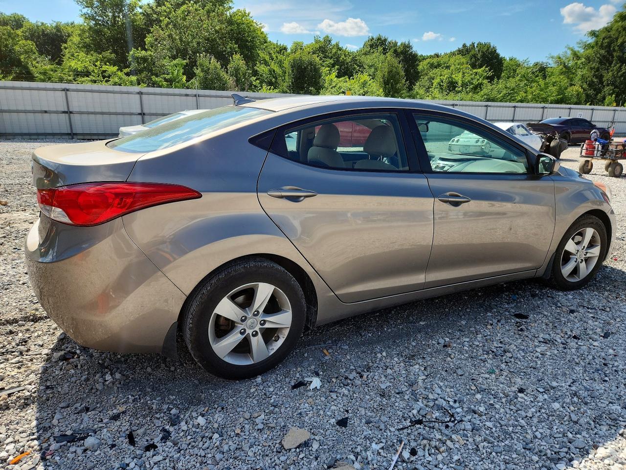 2013 Hyundai Elantra Gls Beige vin: 5NPDH4AE6DH397931