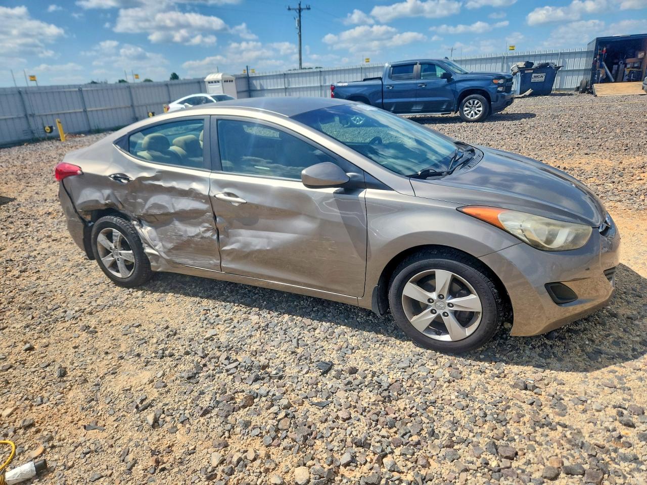 2013 Hyundai Elantra Gls Gray vin: 5NPDH4AE6DH401766