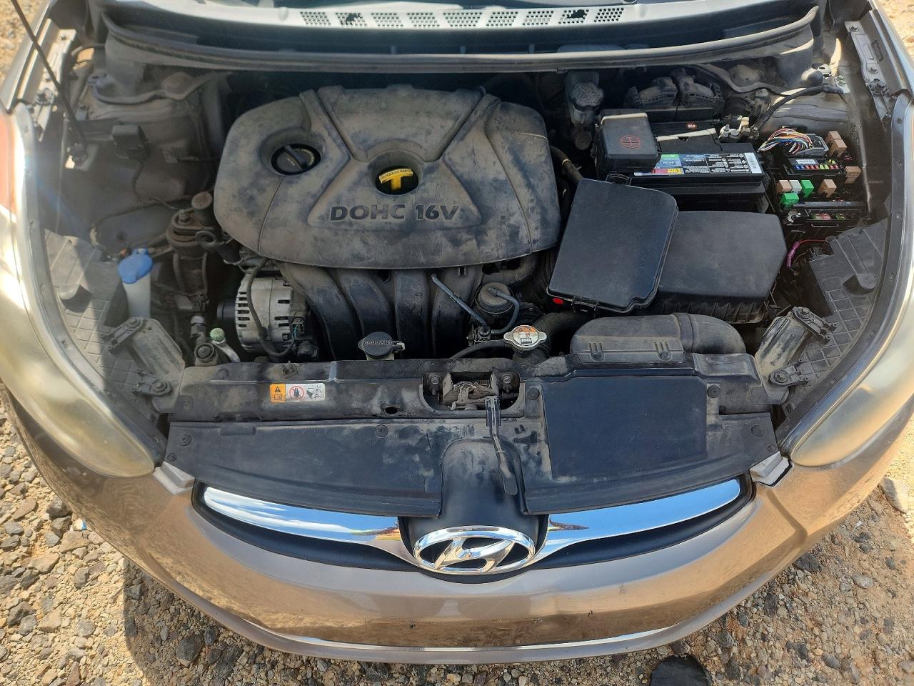 2013 Hyundai Elantra Gls Gray vin: 5NPDH4AE6DH401766