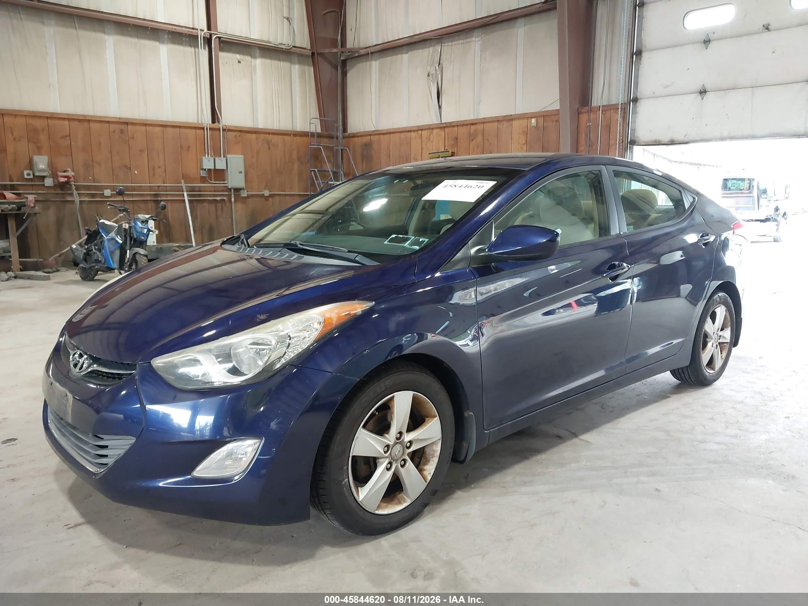 2013 Hyundai Elantra Gls Dark Blue vin: 5NPDH4AE6DH409348