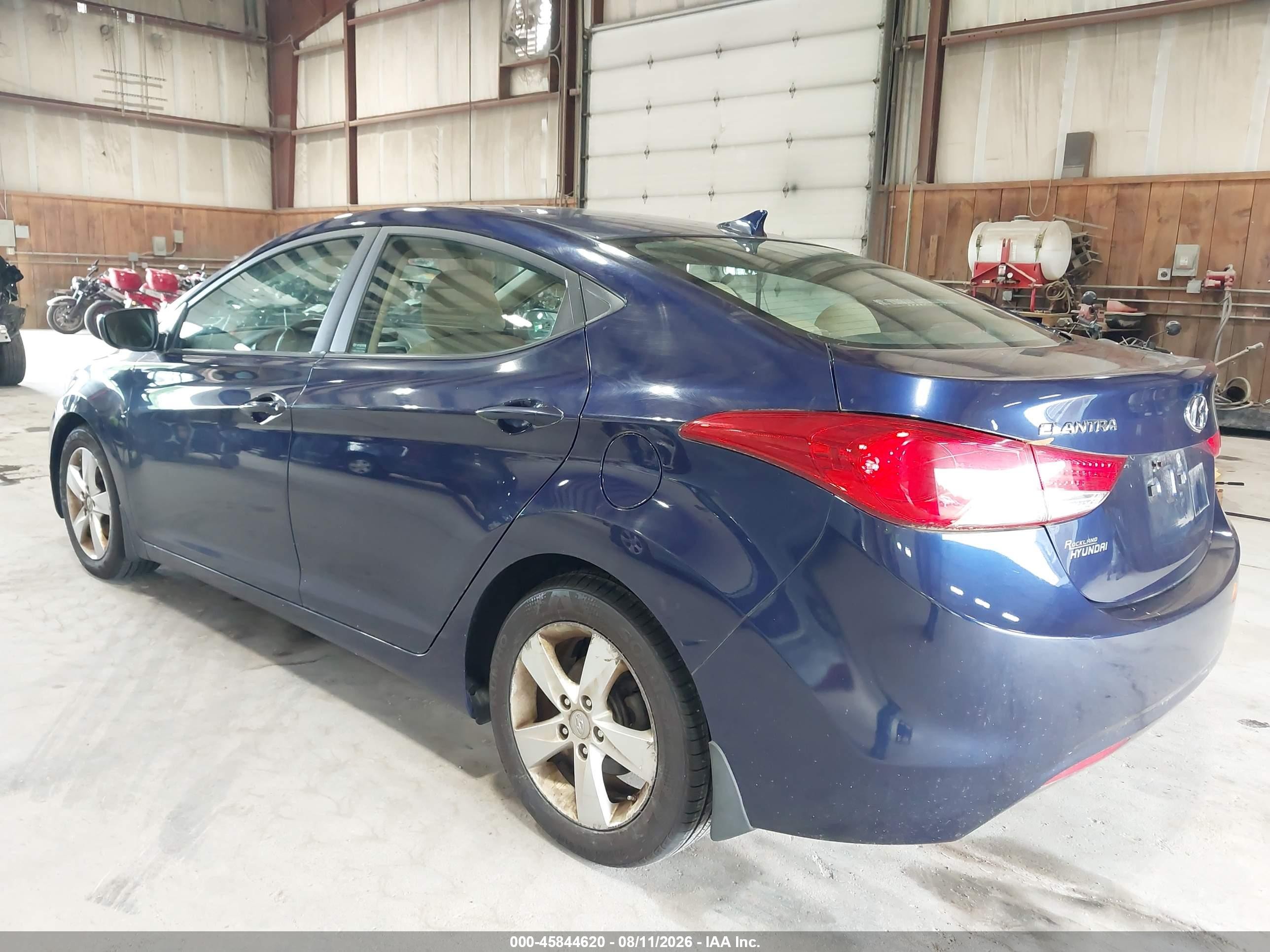 2013 Hyundai Elantra Gls Dark Blue vin: 5NPDH4AE6DH409348