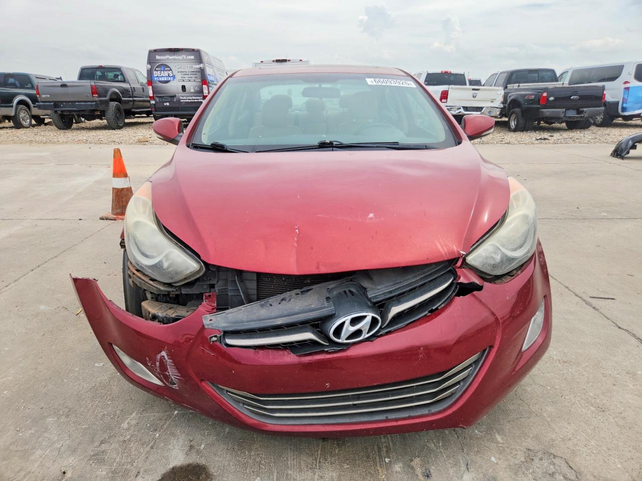 2013 Hyundai Elantra Limited Красный vin: 5NPDH4AE6DH417028