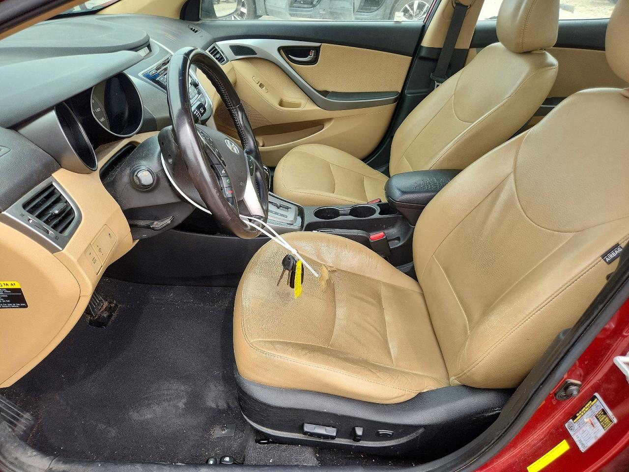 2013 Hyundai Elantra Limited Красный vin: 5NPDH4AE6DH417028