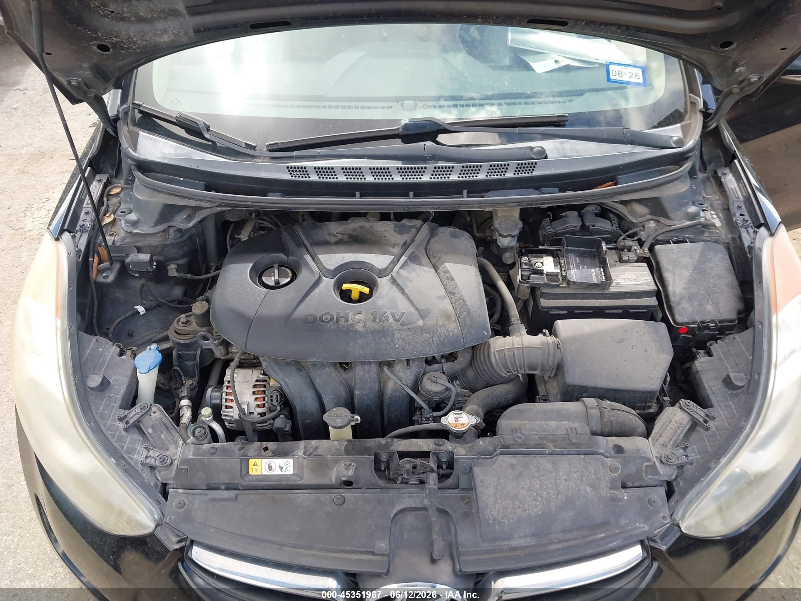 2013 Hyundai Elantra Limited Black vin: 5NPDH4AE6DH421659