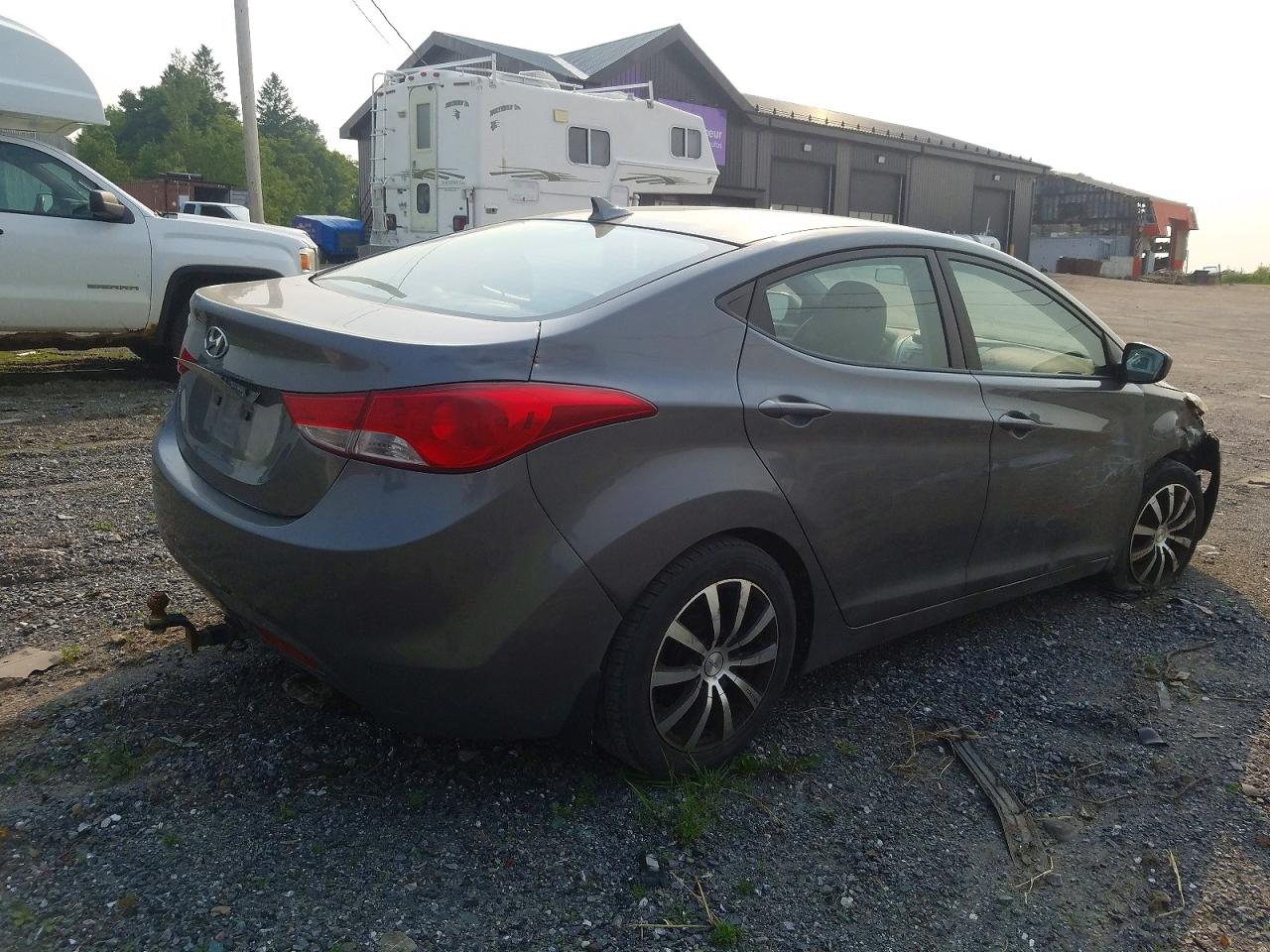 2013 Hyundai Elantra Gl Charcoal vin: 5NPDH4AE6DH428501