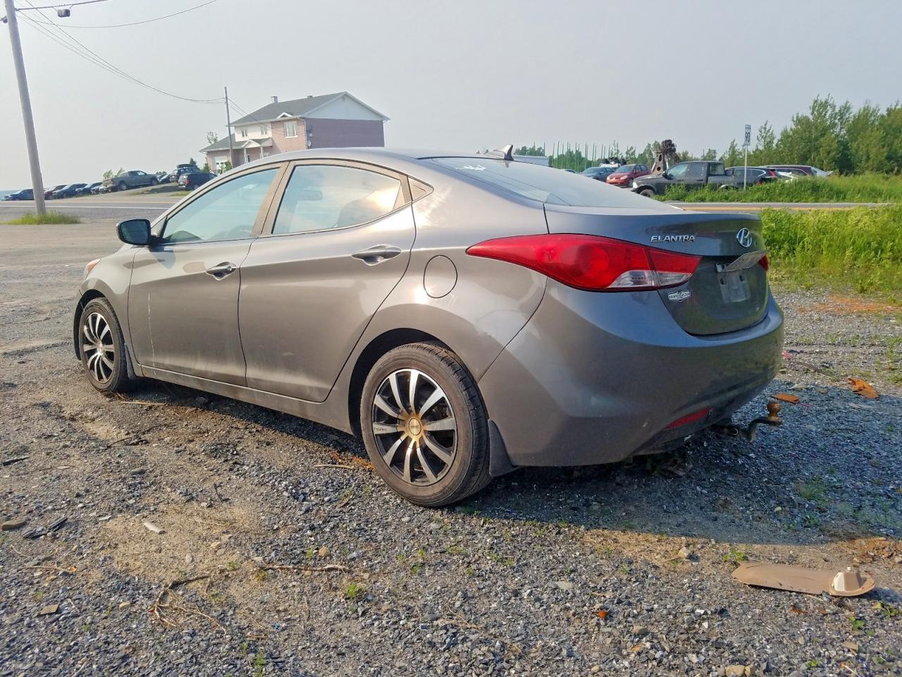 2013 Hyundai Elantra Gl Charcoal vin: 5NPDH4AE6DH428501