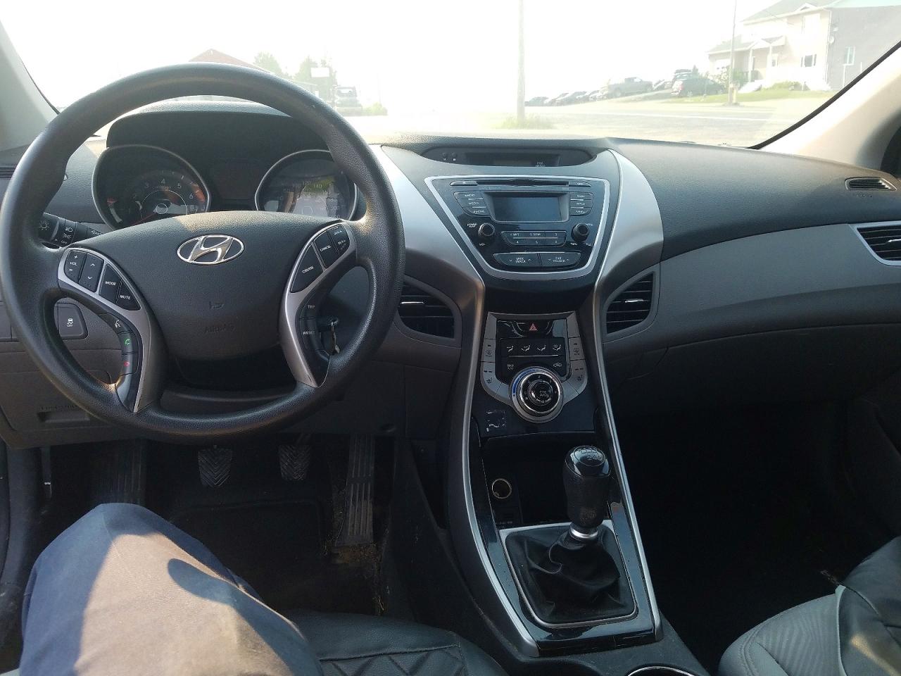 2013 Hyundai Elantra Gl Charcoal vin: 5NPDH4AE6DH428501