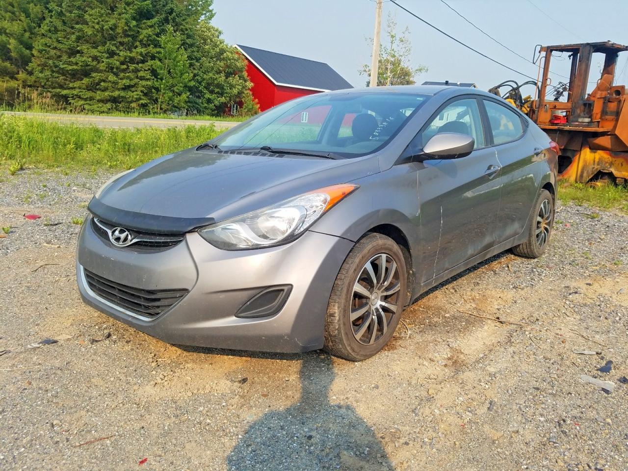 2013 Hyundai Elantra Gl Charcoal vin: 5NPDH4AE6DH428501