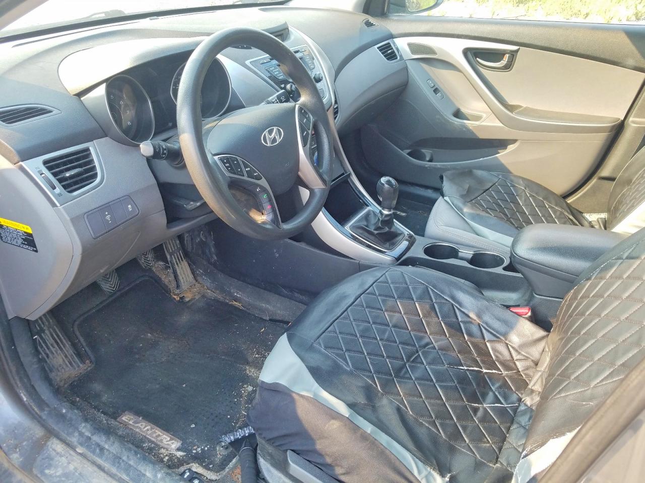 2013 Hyundai Elantra Gl Charcoal vin: 5NPDH4AE6DH428501