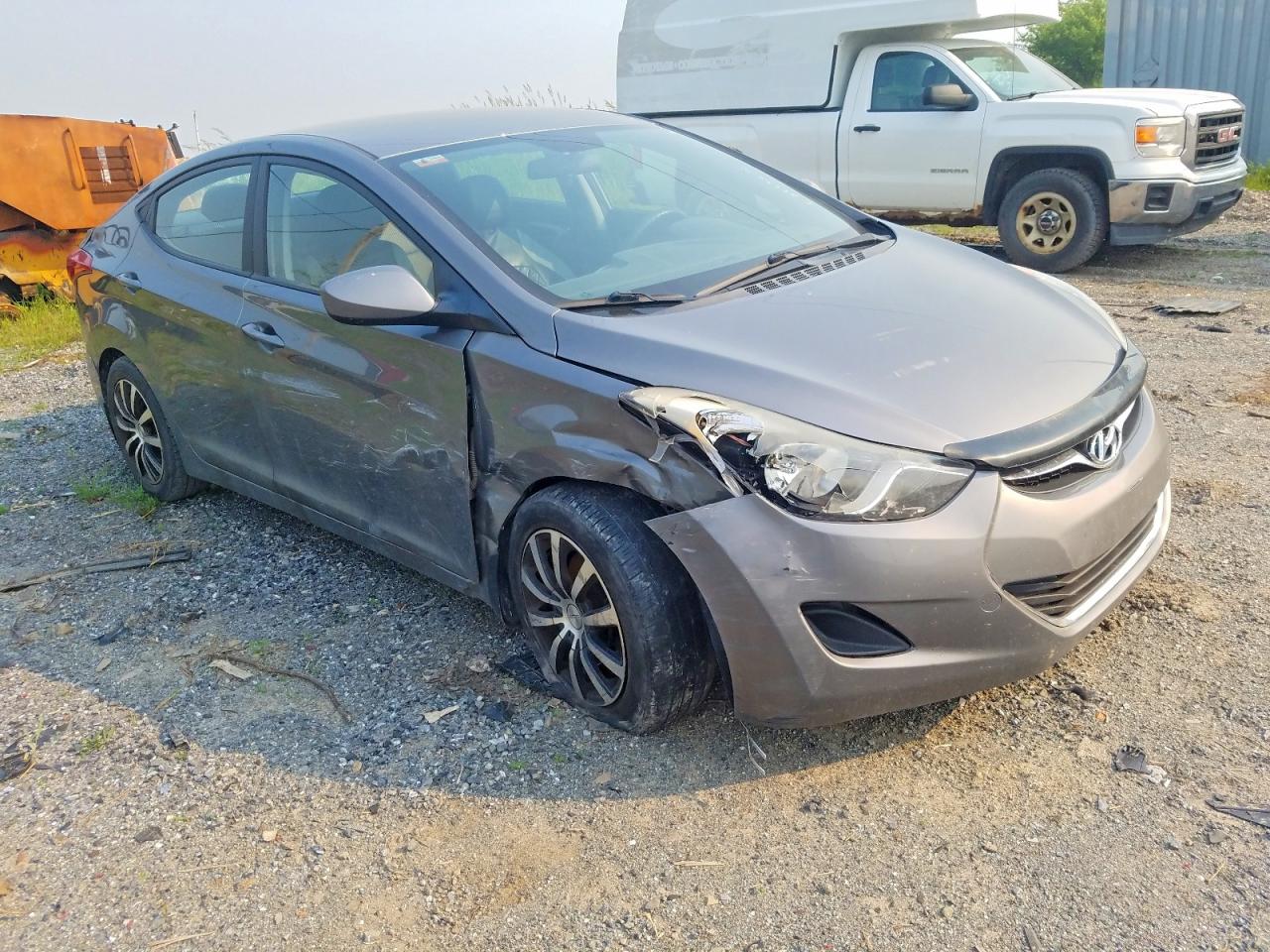 2013 Hyundai Elantra Gl Charcoal vin: 5NPDH4AE6DH428501