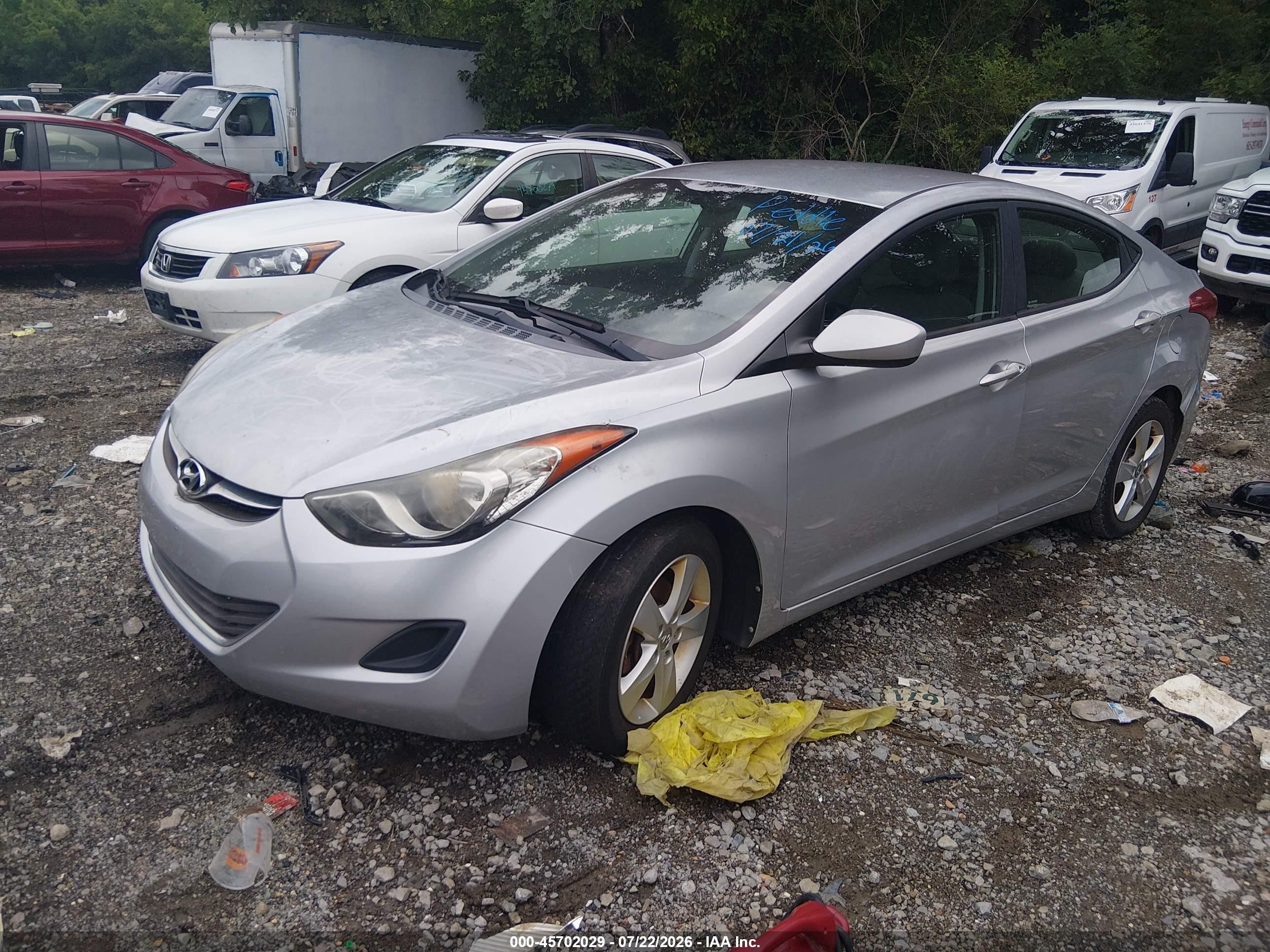 2013 Hyundai Elantra Gls Silver vin: 5NPDH4AE6DH431608