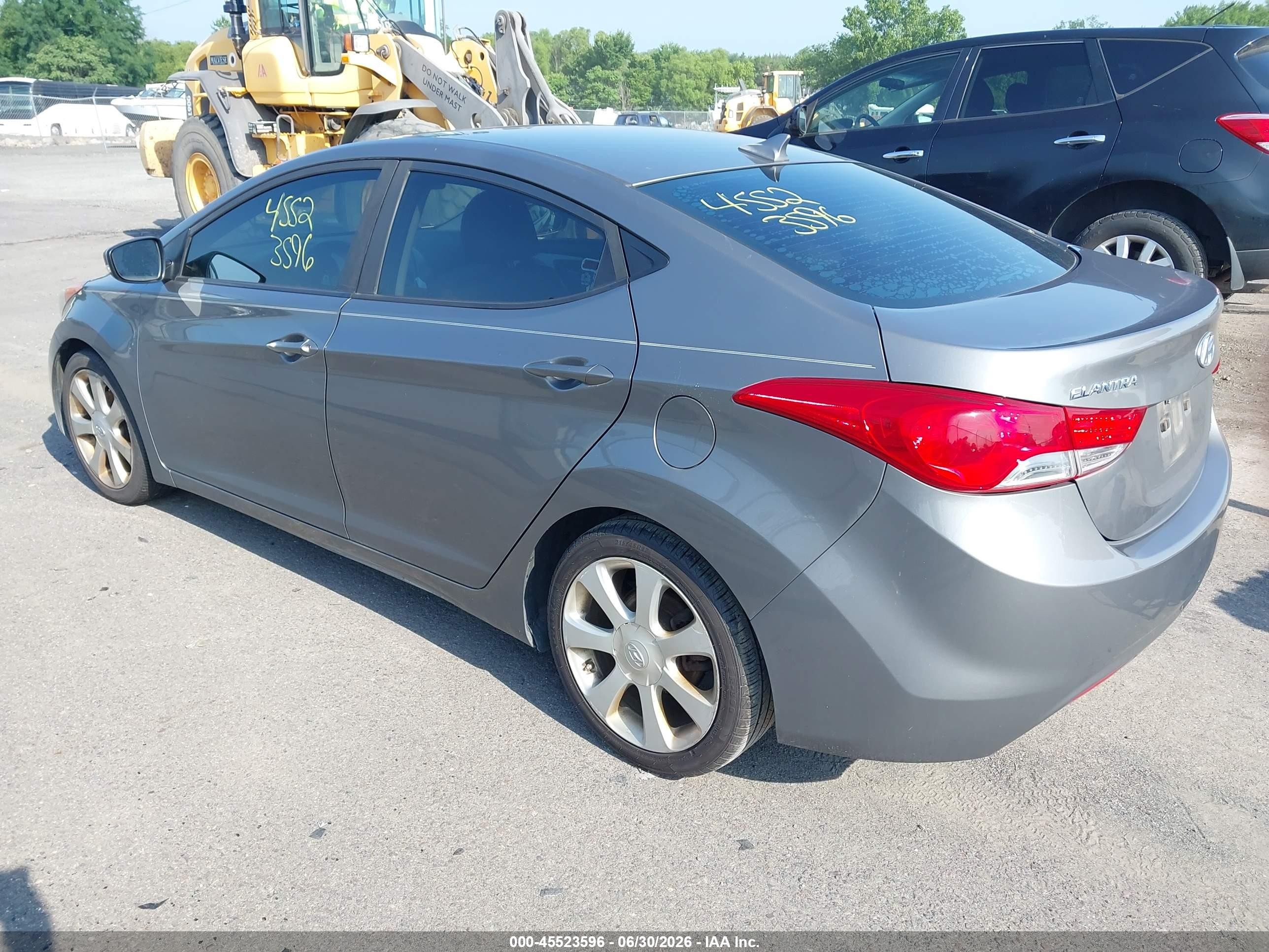 2013 Hyundai Elantra Limited Серый vin: 5NPDH4AE6DH433035