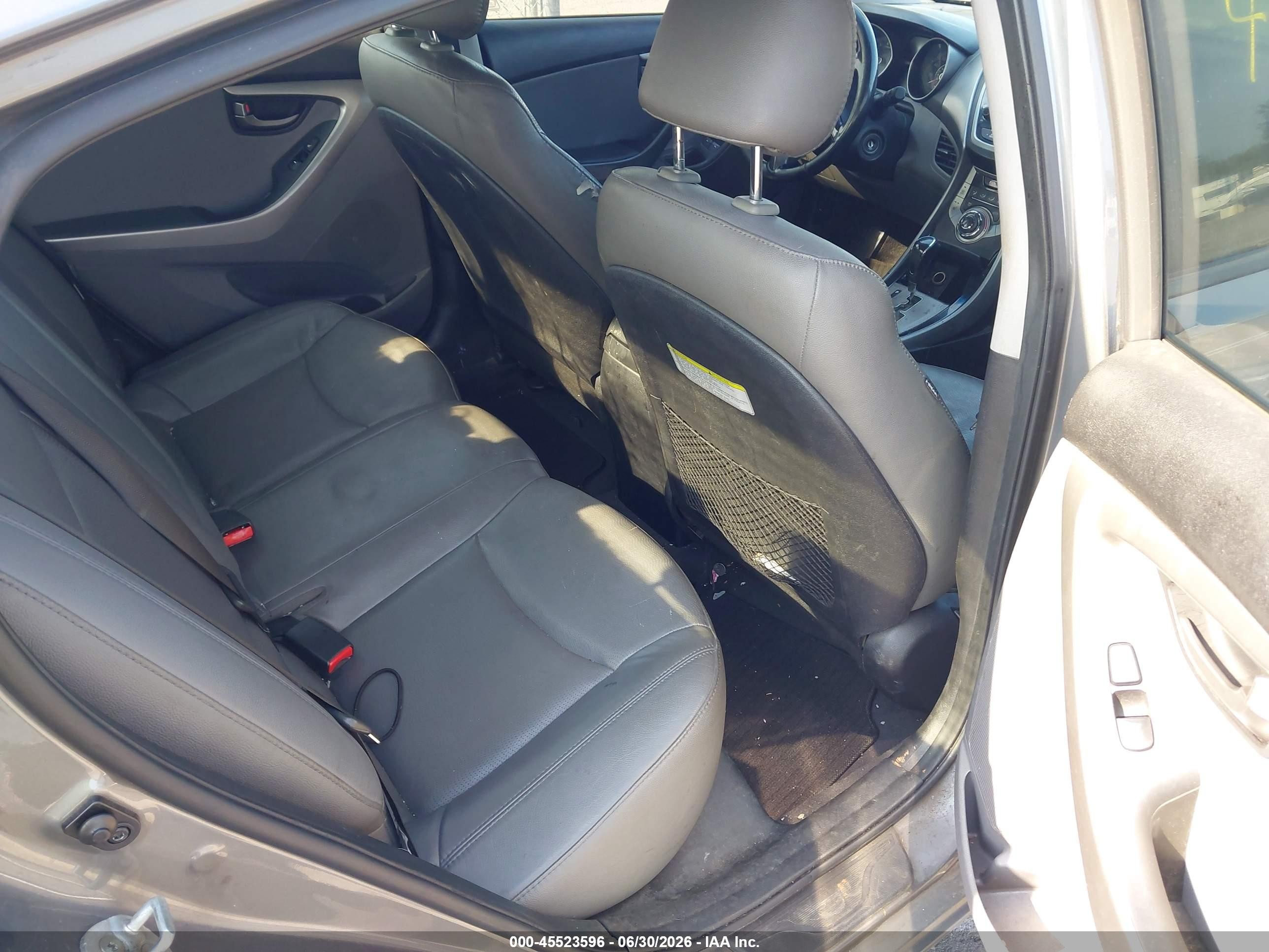 2013 Hyundai Elantra Limited Серый vin: 5NPDH4AE6DH433035