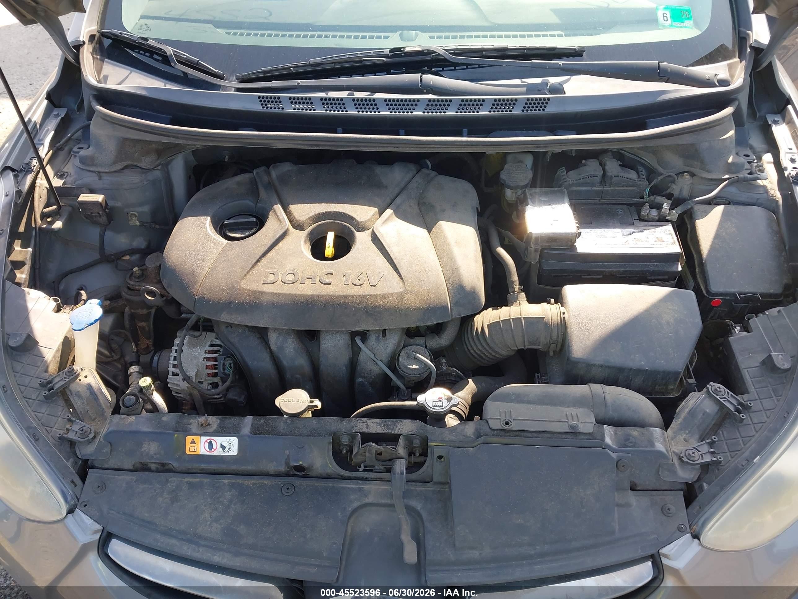 2013 Hyundai Elantra Limited Серый vin: 5NPDH4AE6DH433035