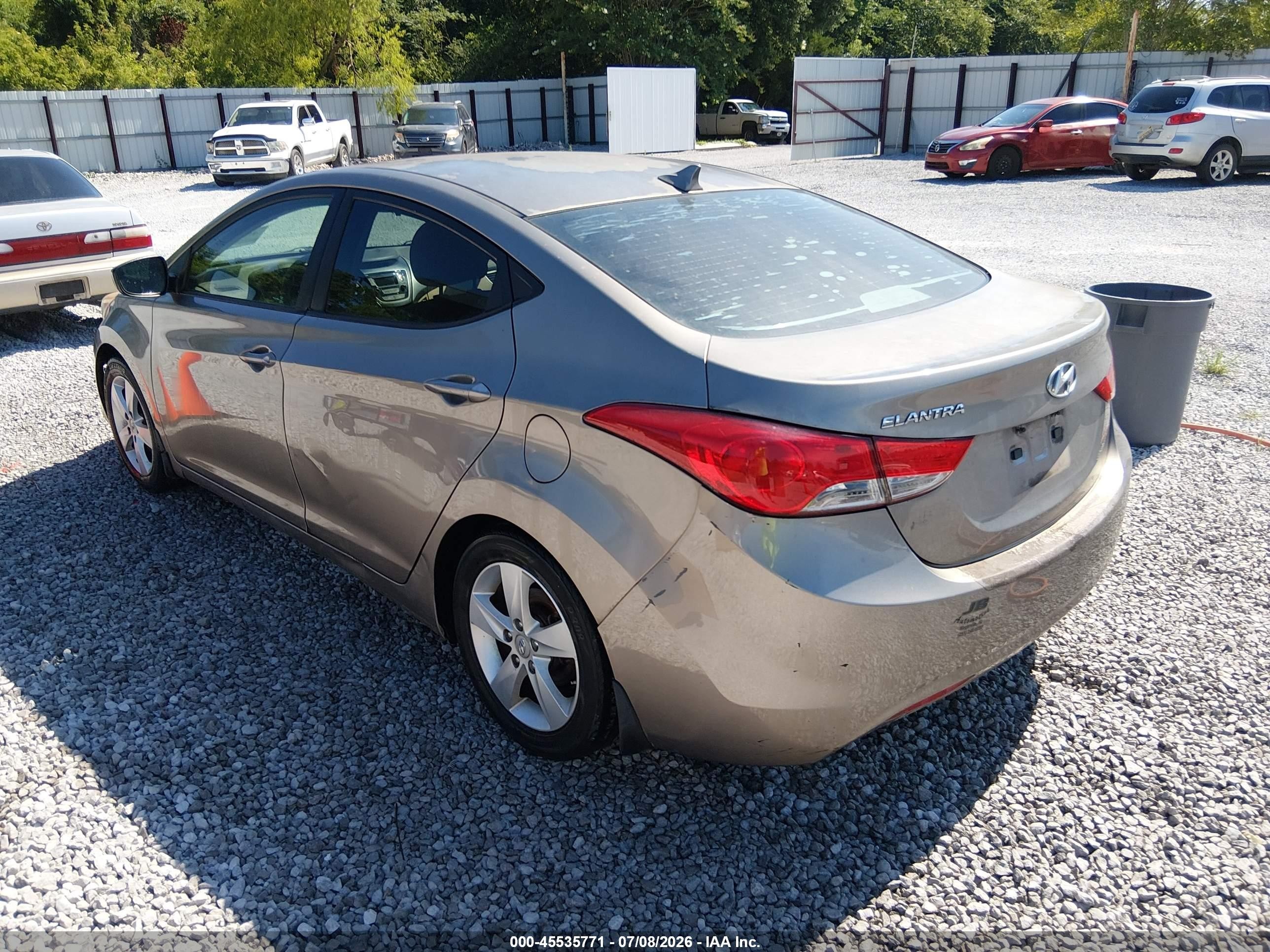 2013 Hyundai Elantra Gls Gold vin: 5NPDH4AE6DH433603