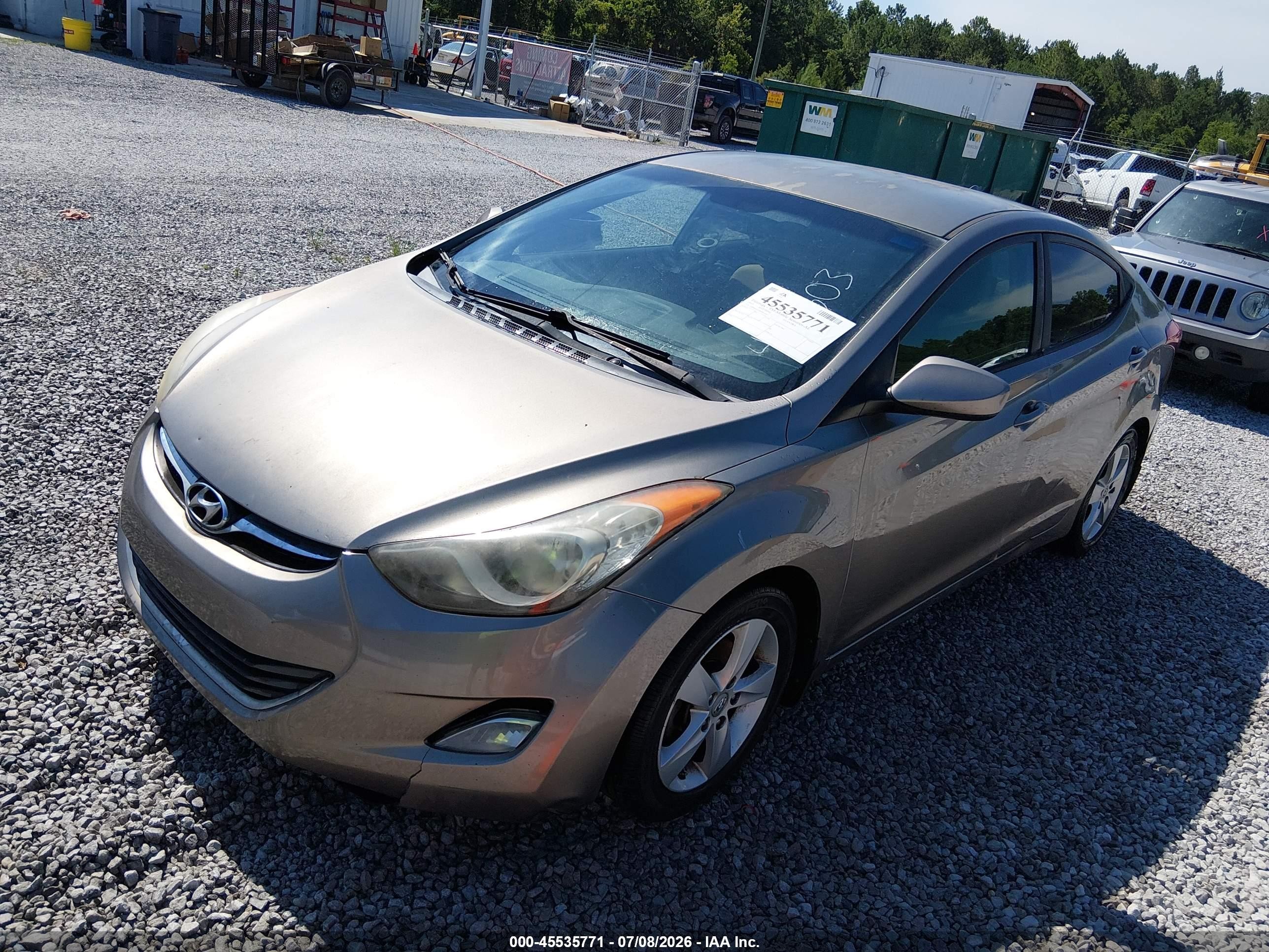 2013 Hyundai Elantra Gls Gold vin: 5NPDH4AE6DH433603