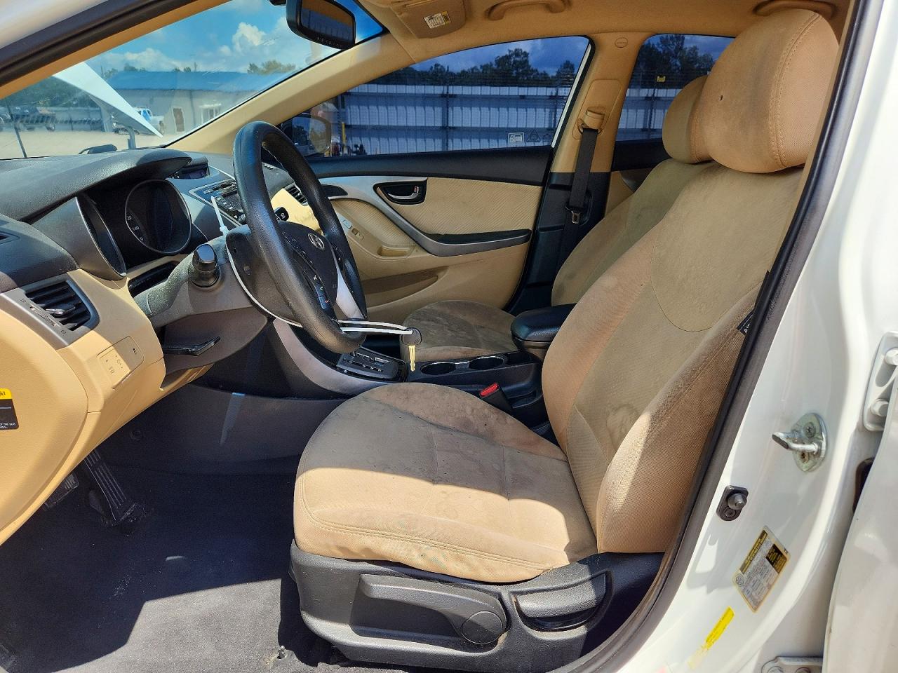 2013 Hyundai Elantra Gls White vin: 5NPDH4AE6DH438302