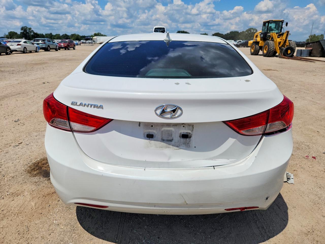 2013 Hyundai Elantra Gls White vin: 5NPDH4AE6DH438302