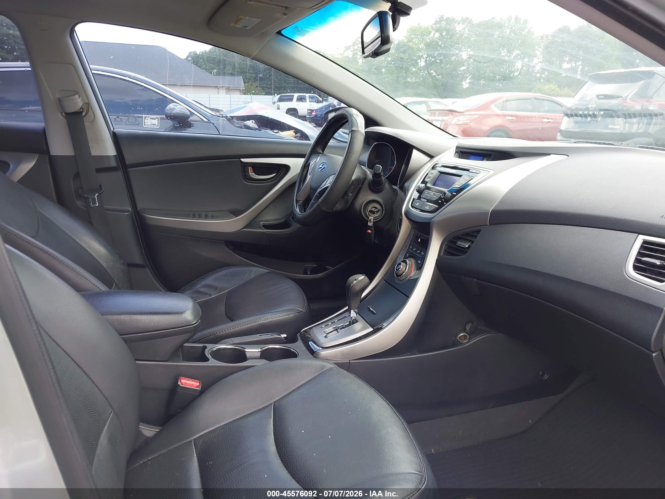 2013 Hyundai Elantra Limited Silver vin: 5NPDH4AE6DH451423