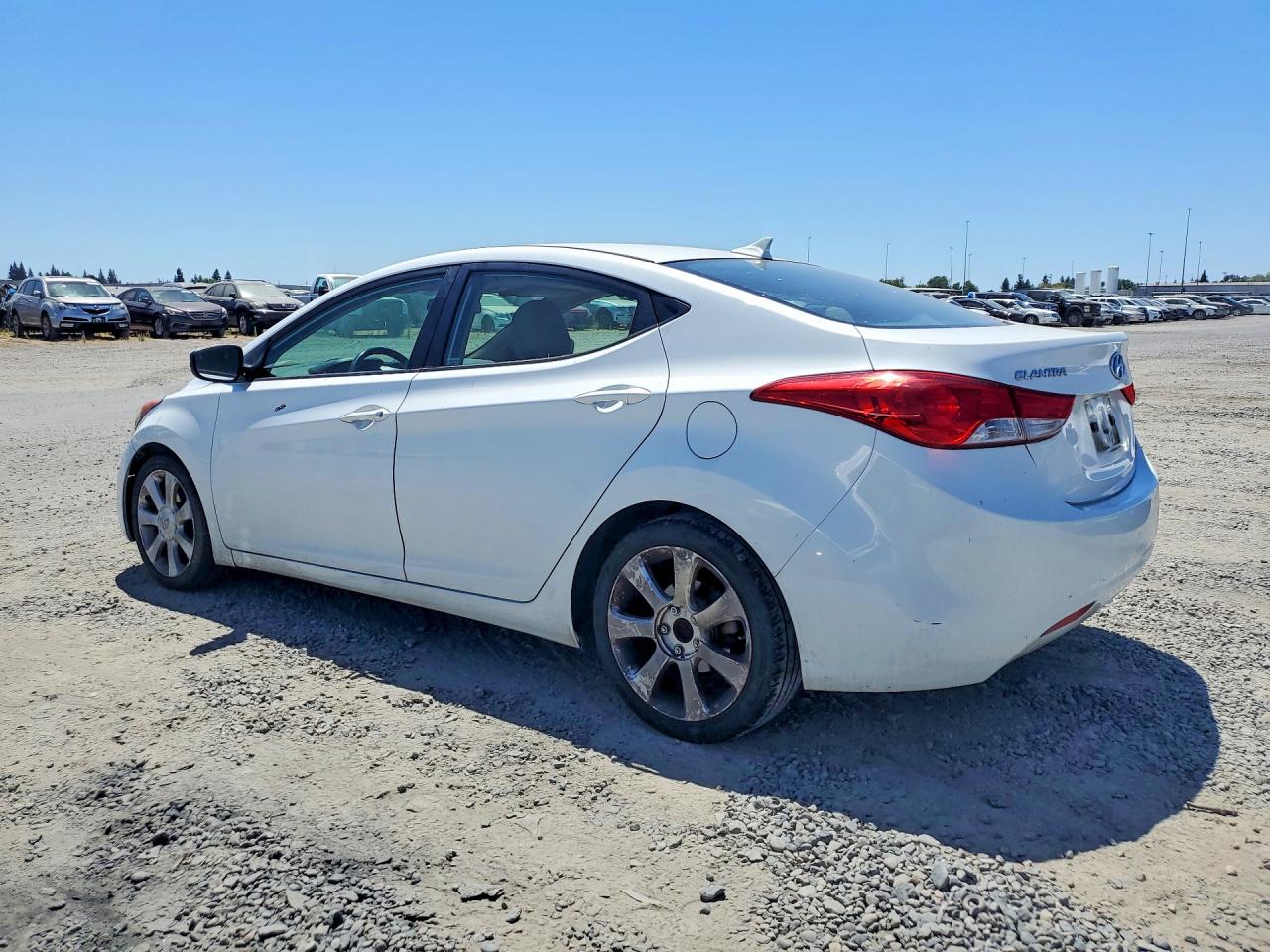 2013 Hyundai Elantra Limited White vin: 5NPDH4AE6DH452166