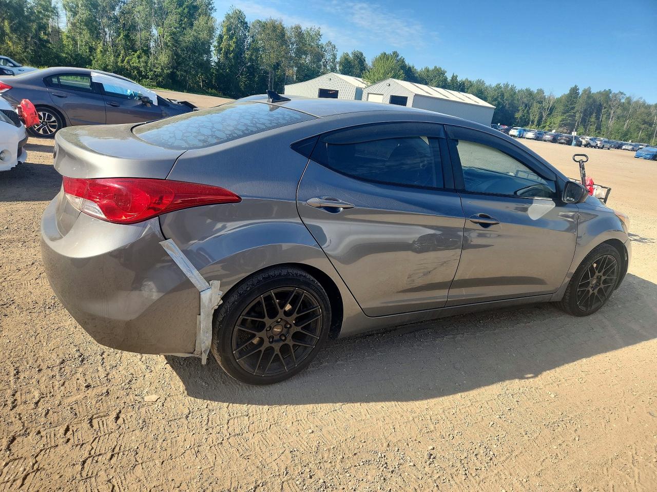 2013 Hyundai Elantra Gls Gray vin: 5NPDH4AE6DH452538