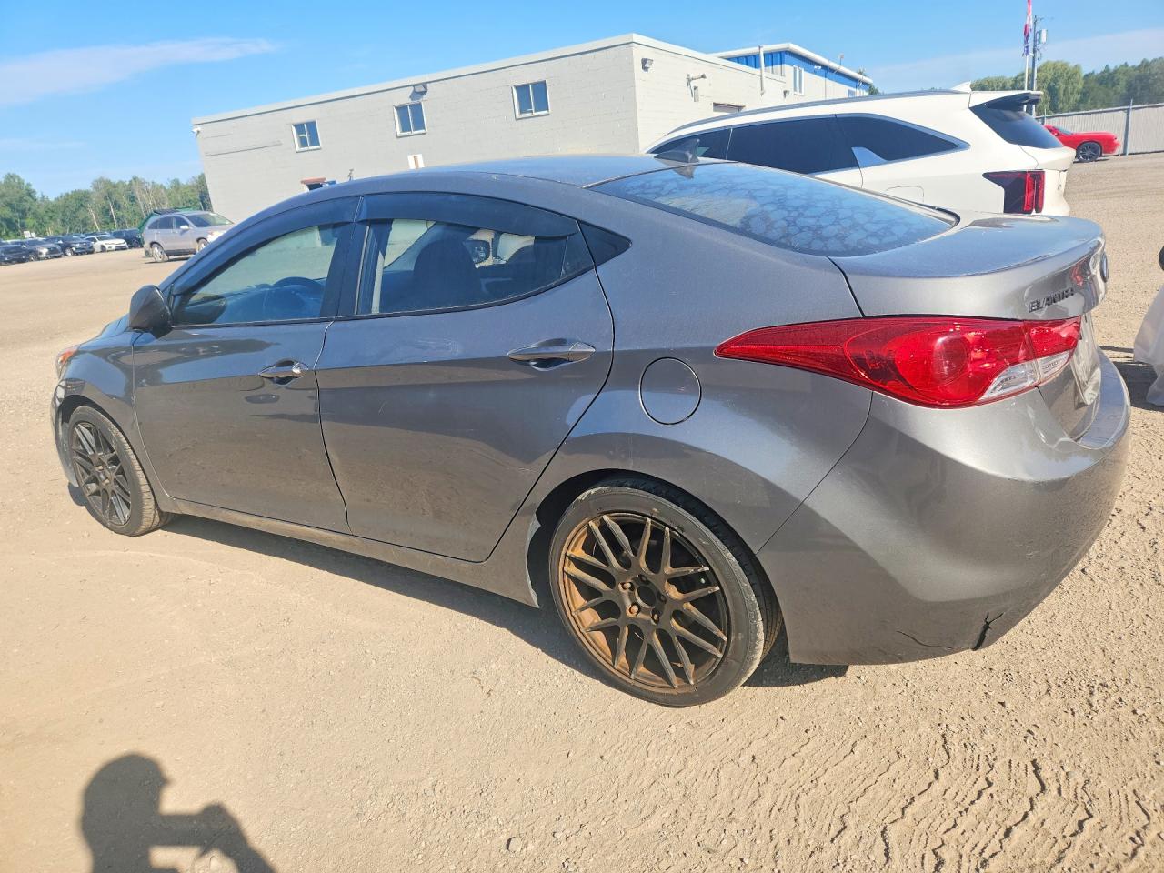2013 Hyundai Elantra Gls Gray vin: 5NPDH4AE6DH452538