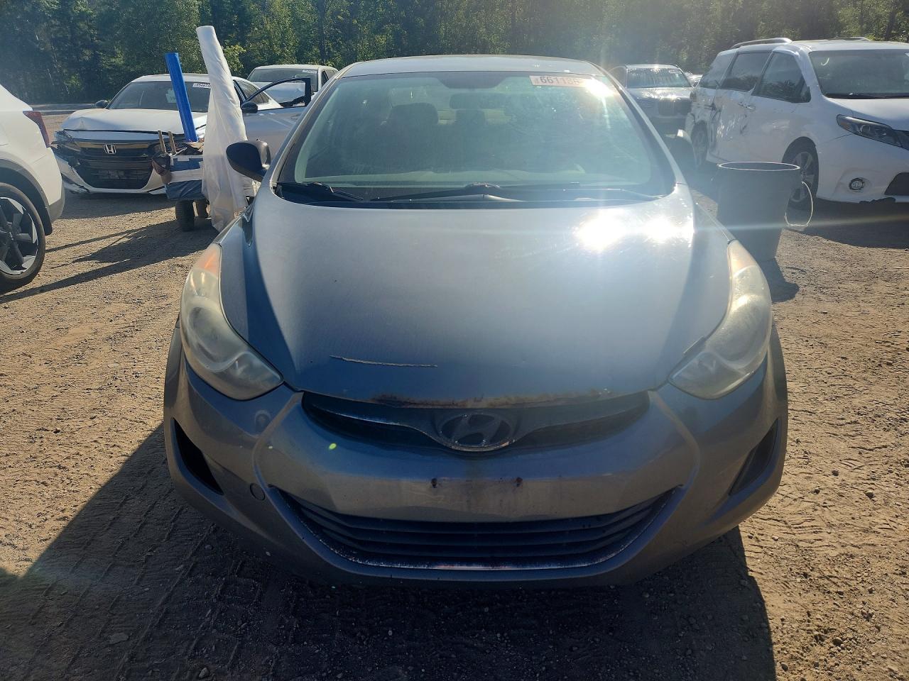 2013 Hyundai Elantra Gls Gray vin: 5NPDH4AE6DH452538