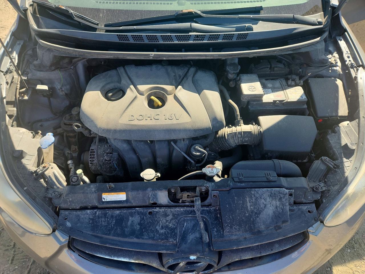 2013 Hyundai Elantra Gls Gray vin: 5NPDH4AE6DH452538