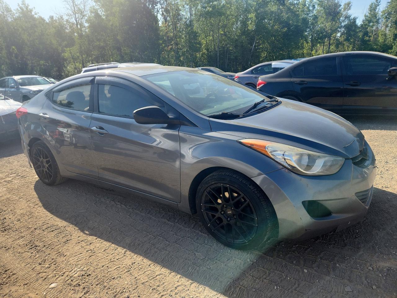 2013 Hyundai Elantra Gls Gray vin: 5NPDH4AE6DH452538