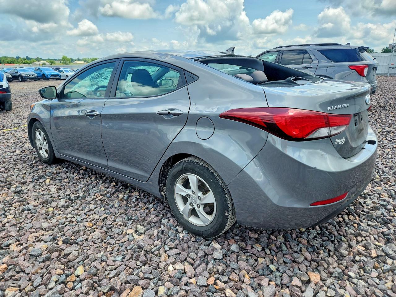 2014 Hyundai Elantra Se Gray vin: 5NPDH4AE6EH462729