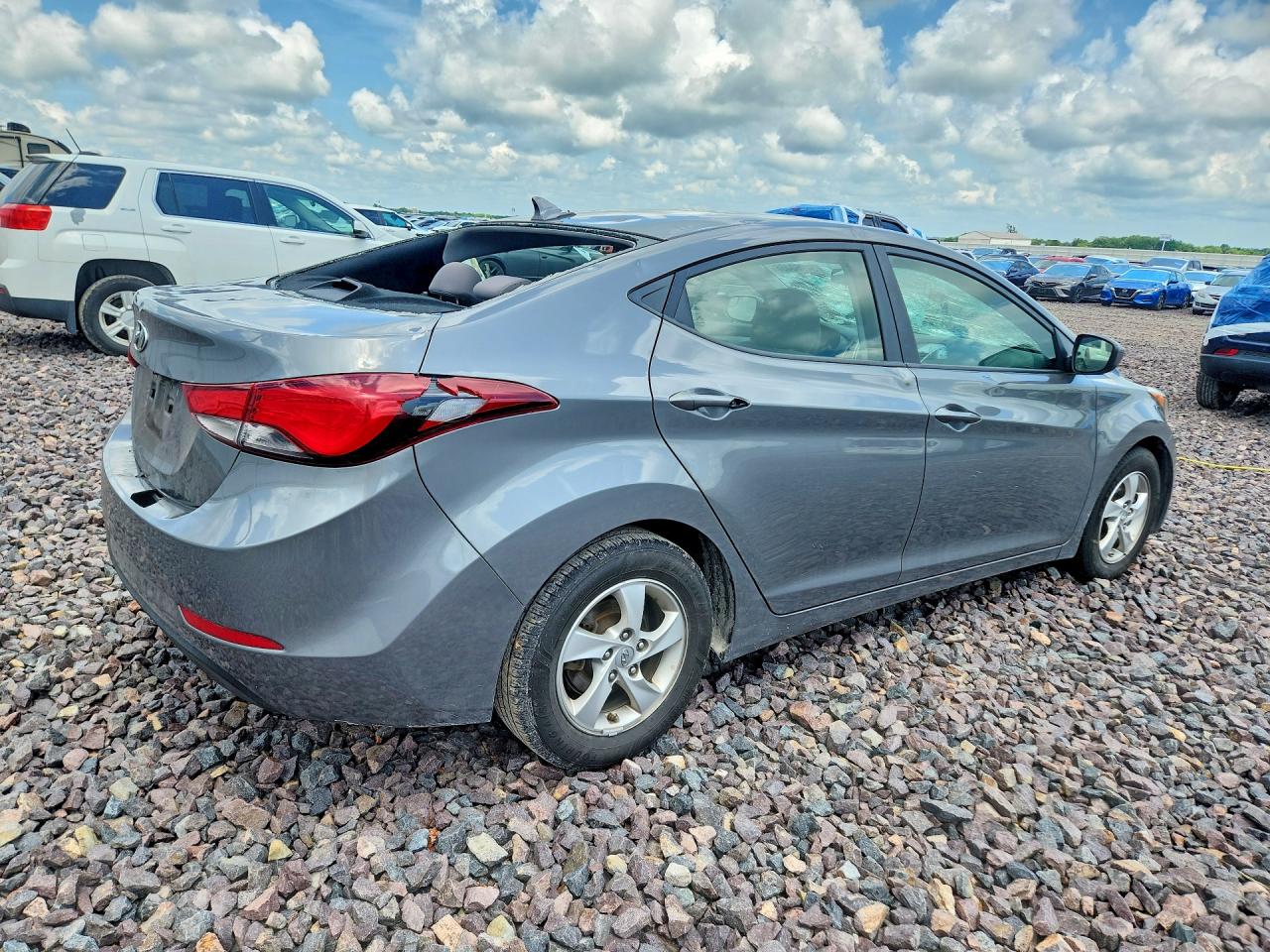2014 Hyundai Elantra Se Gray vin: 5NPDH4AE6EH462729