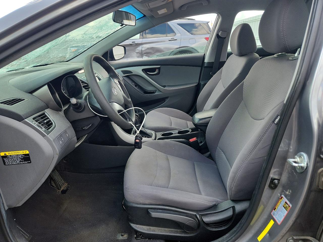 2014 Hyundai Elantra Se Gray vin: 5NPDH4AE6EH462729