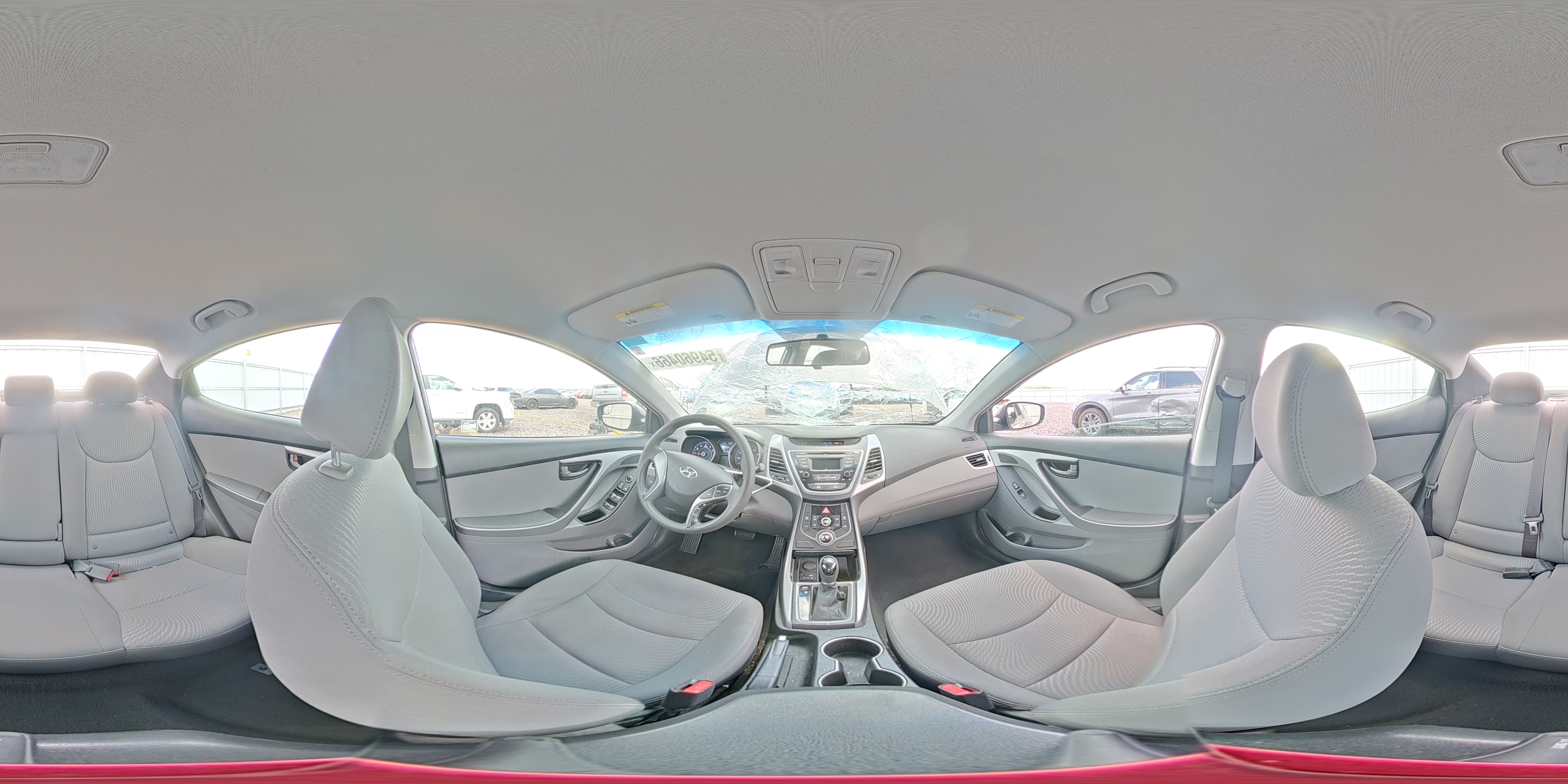 2014 Hyundai Elantra Se Gray vin: 5NPDH4AE6EH462729