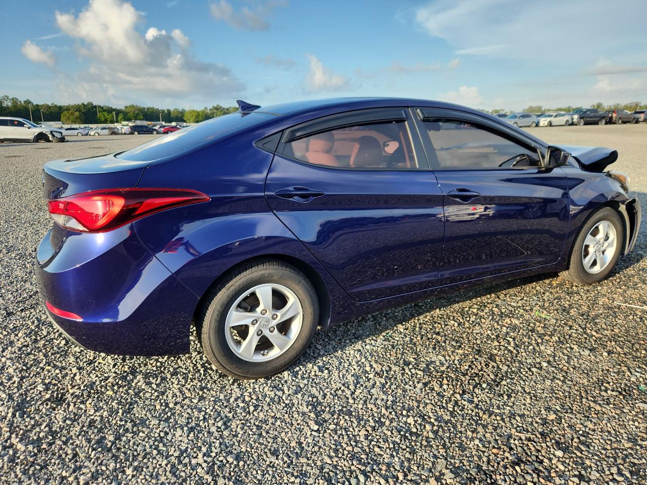 2014 Hyundai Elantra Se Blue vin: 5NPDH4AE6EH468918