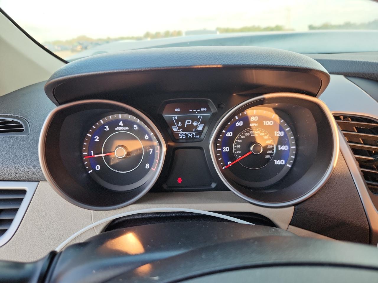 2014 Hyundai Elantra Se Blue vin: 5NPDH4AE6EH468918
