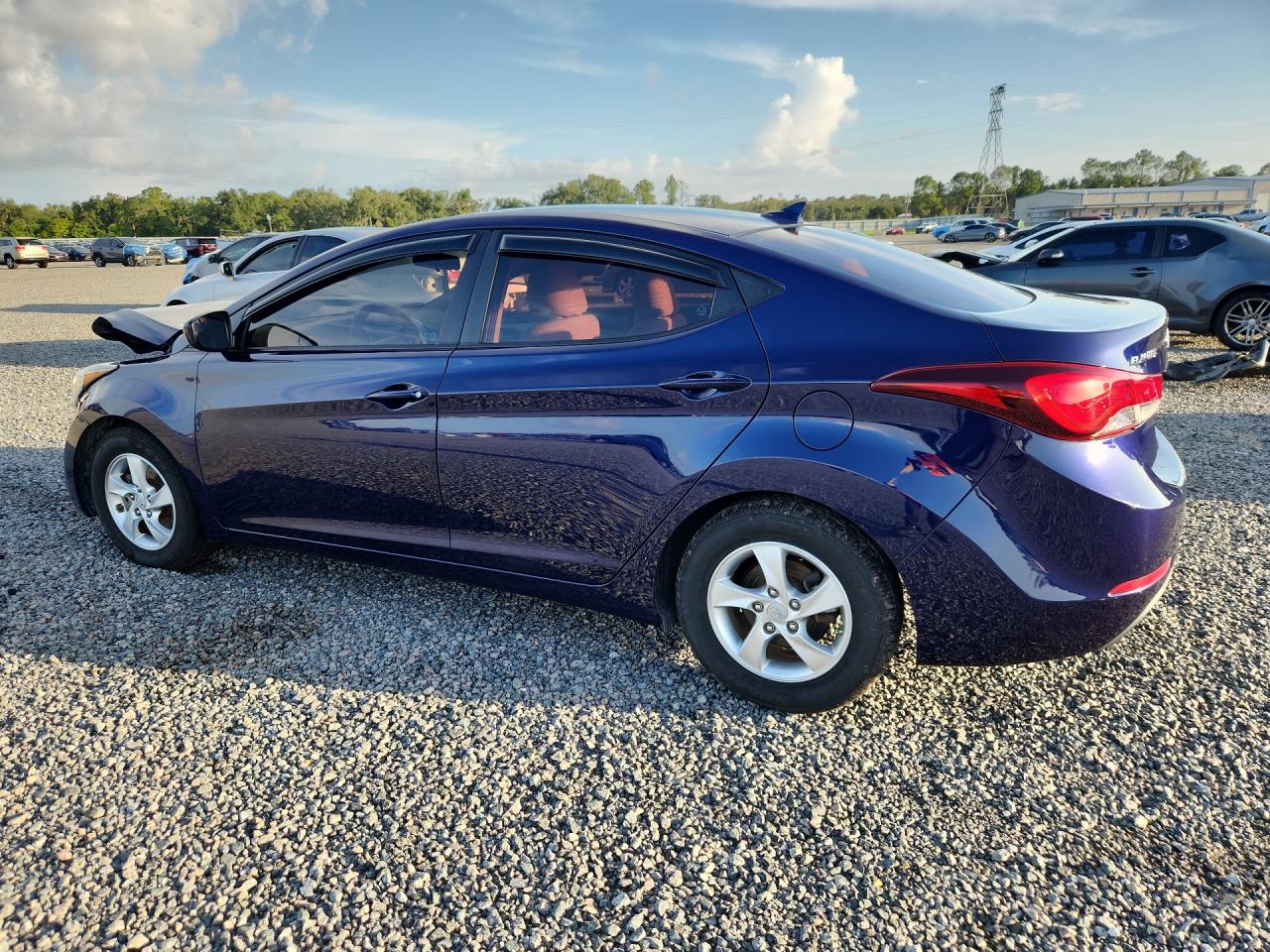 2014 Hyundai Elantra Se Blue vin: 5NPDH4AE6EH468918