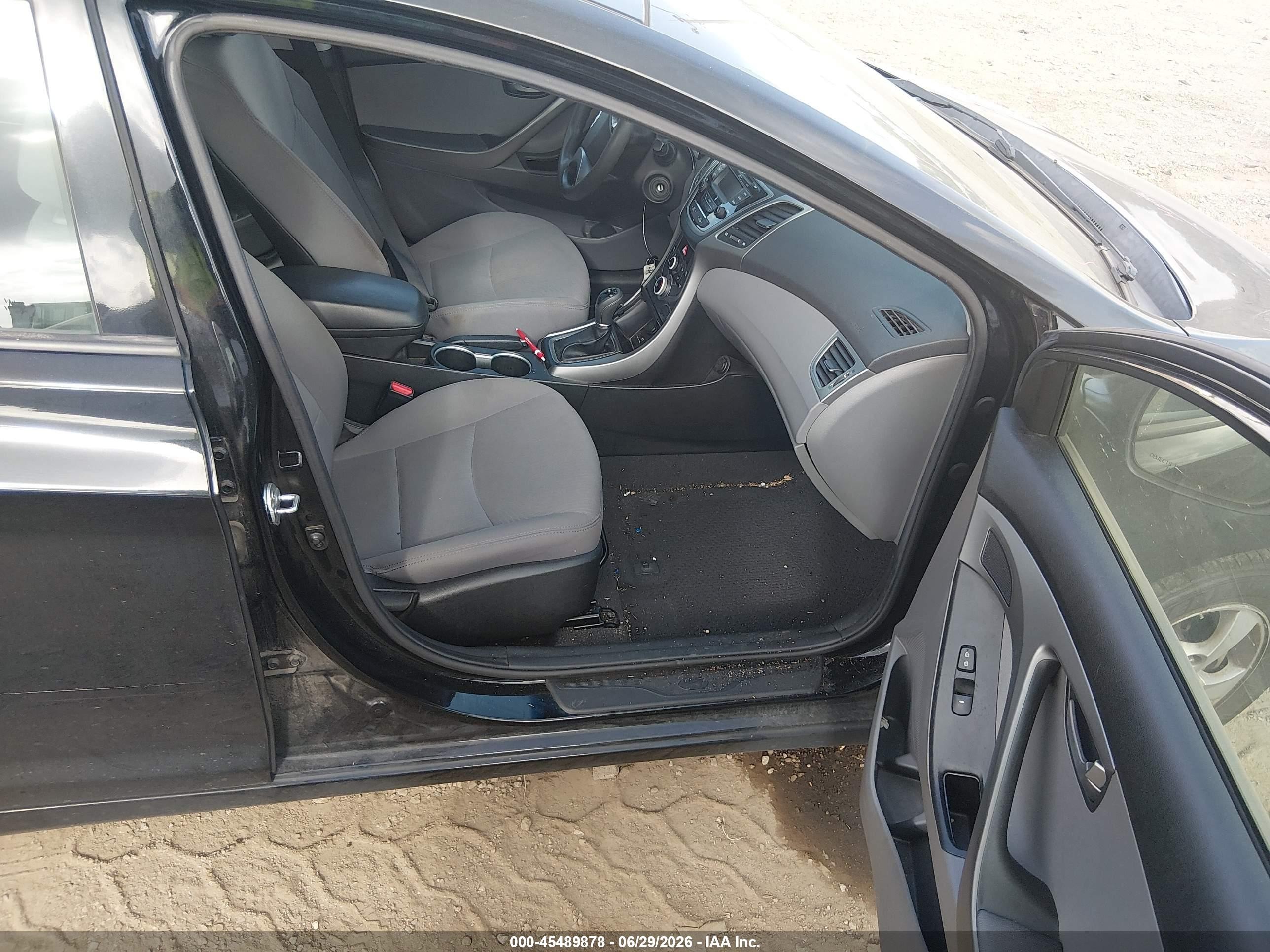 2014 Hyundai Elantra Se Black vin: 5NPDH4AE6EH471771