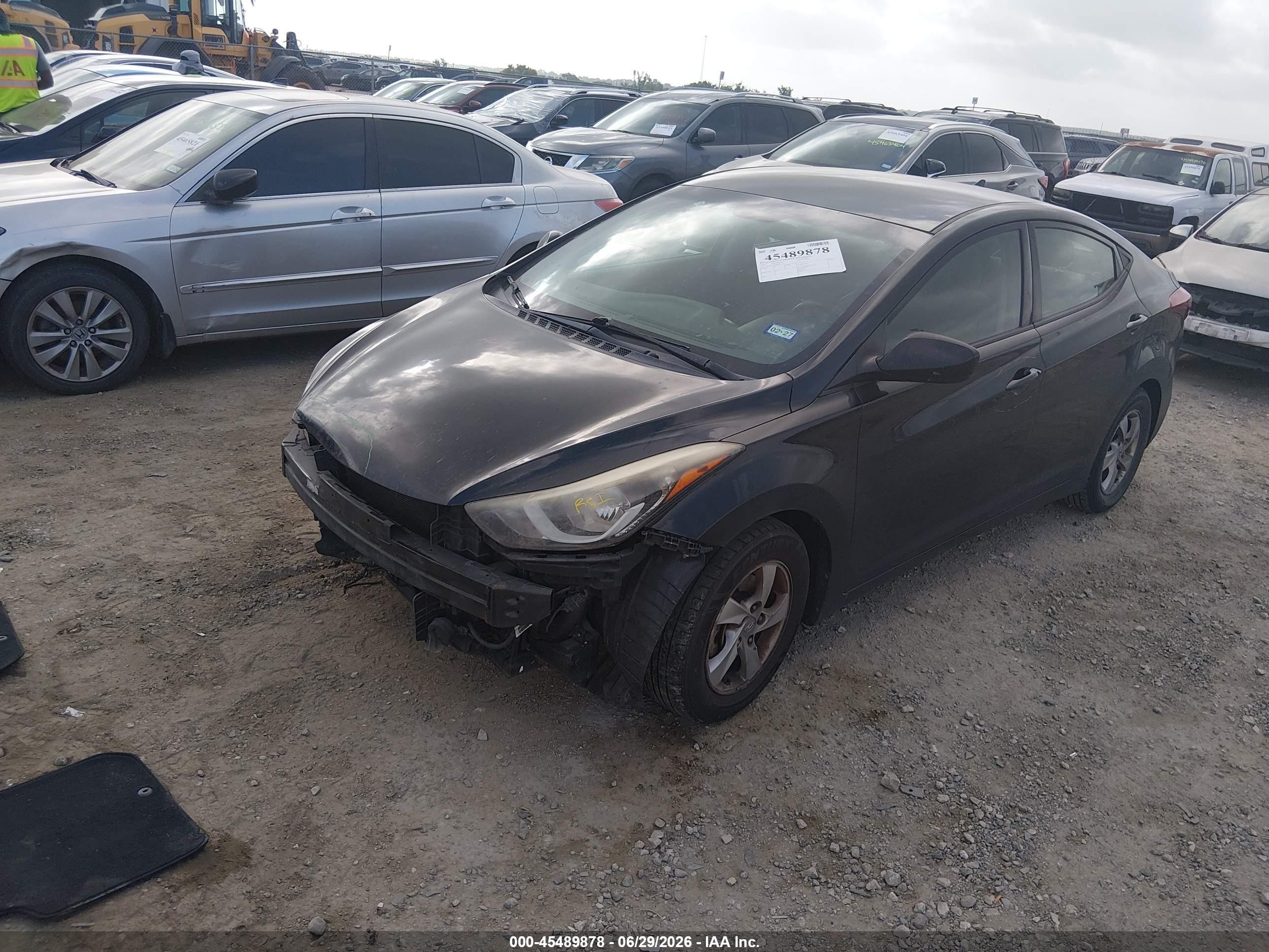 2014 Hyundai Elantra Se Black vin: 5NPDH4AE6EH471771