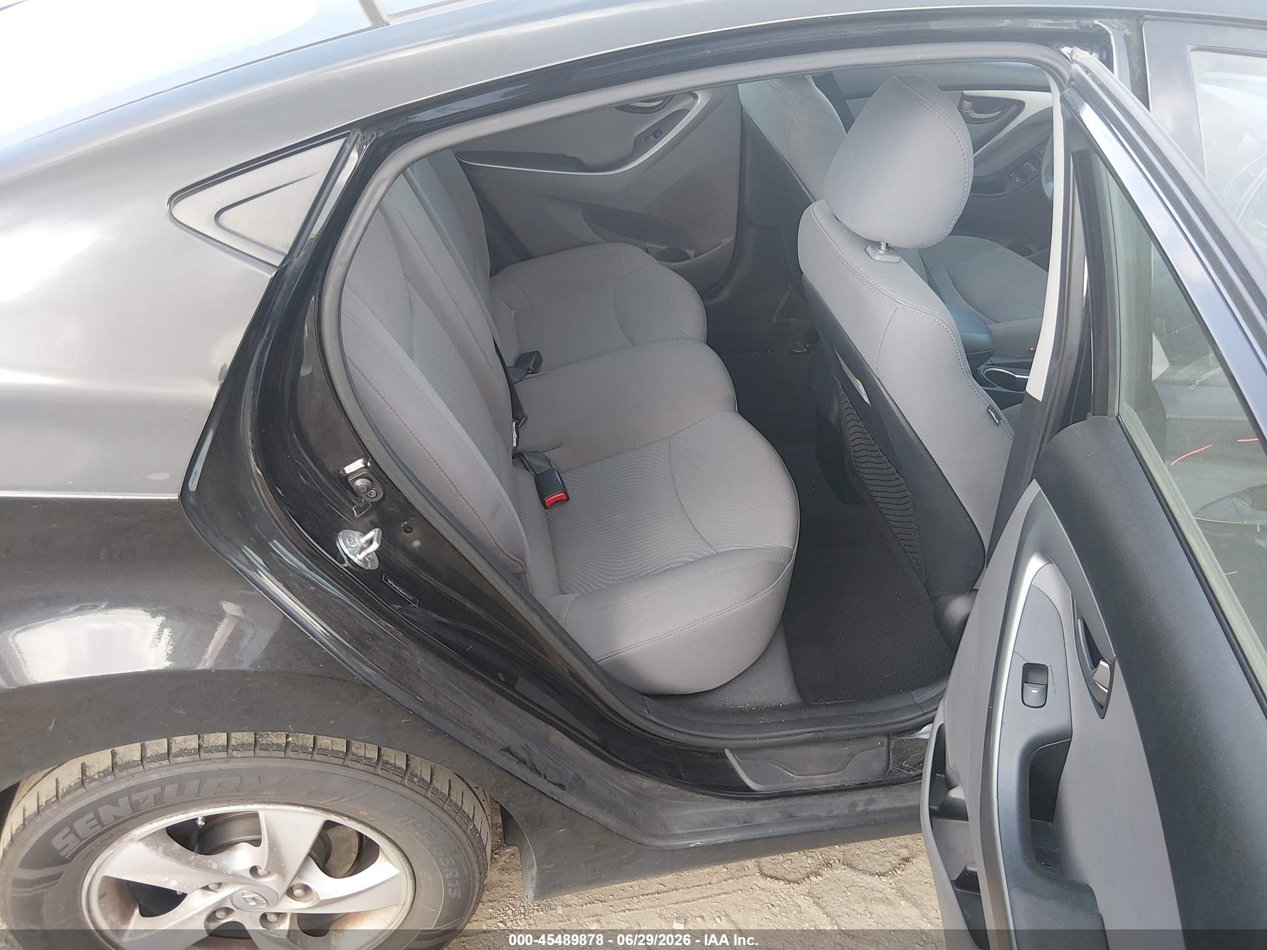 2014 Hyundai Elantra Se Black vin: 5NPDH4AE6EH471771