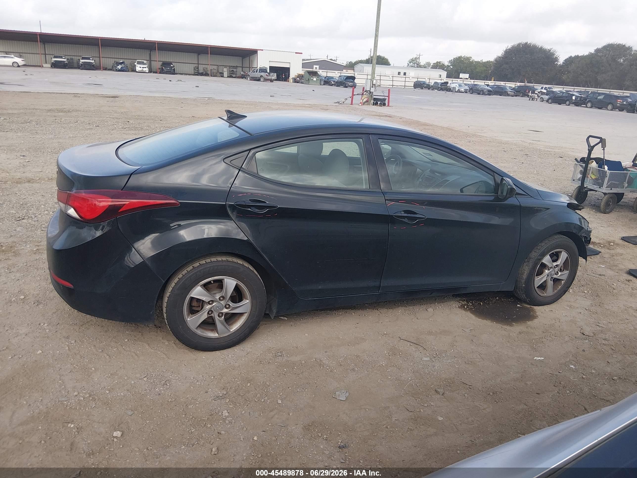 2014 Hyundai Elantra Se Black vin: 5NPDH4AE6EH471771