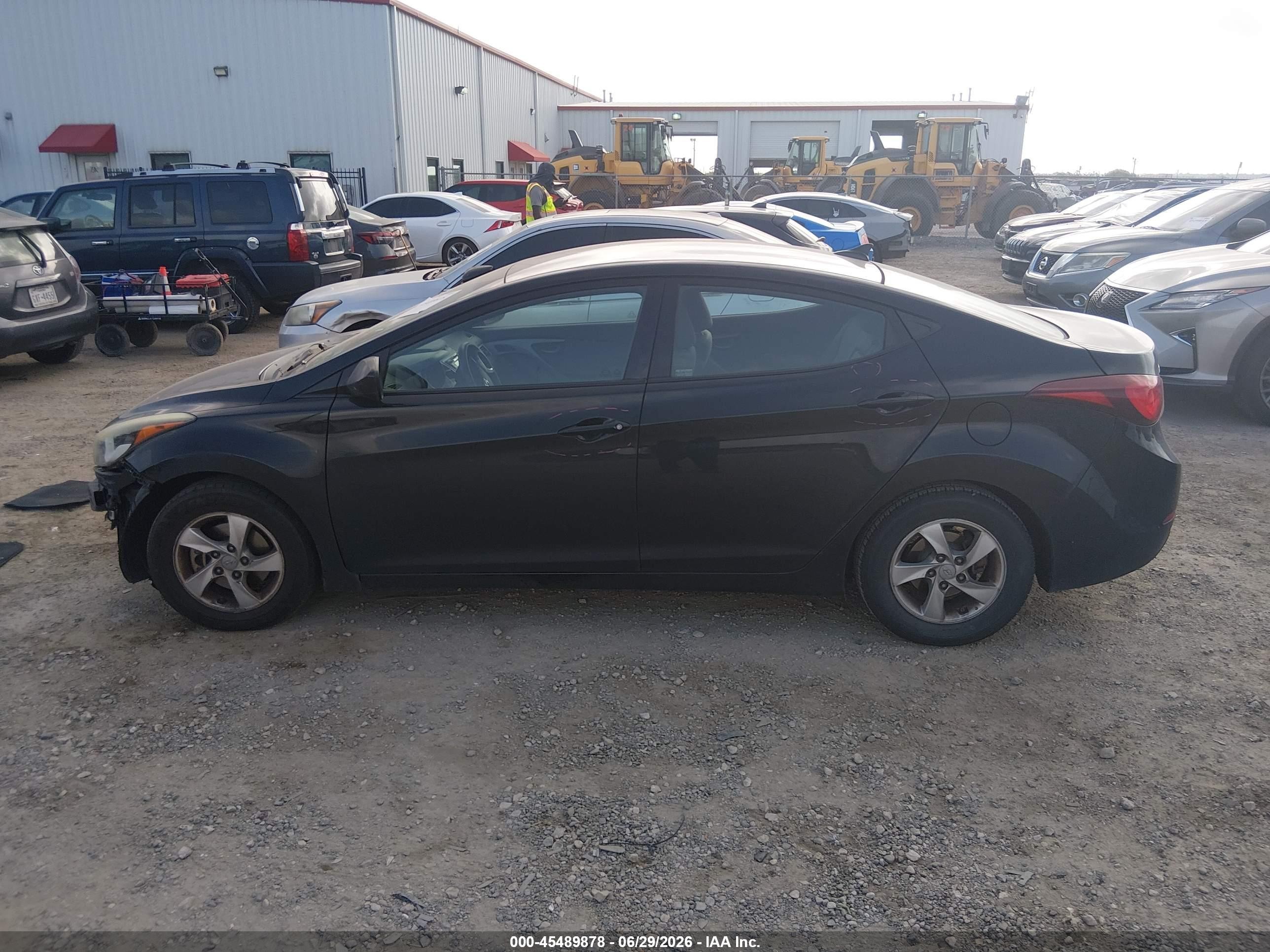2014 Hyundai Elantra Se Black vin: 5NPDH4AE6EH471771