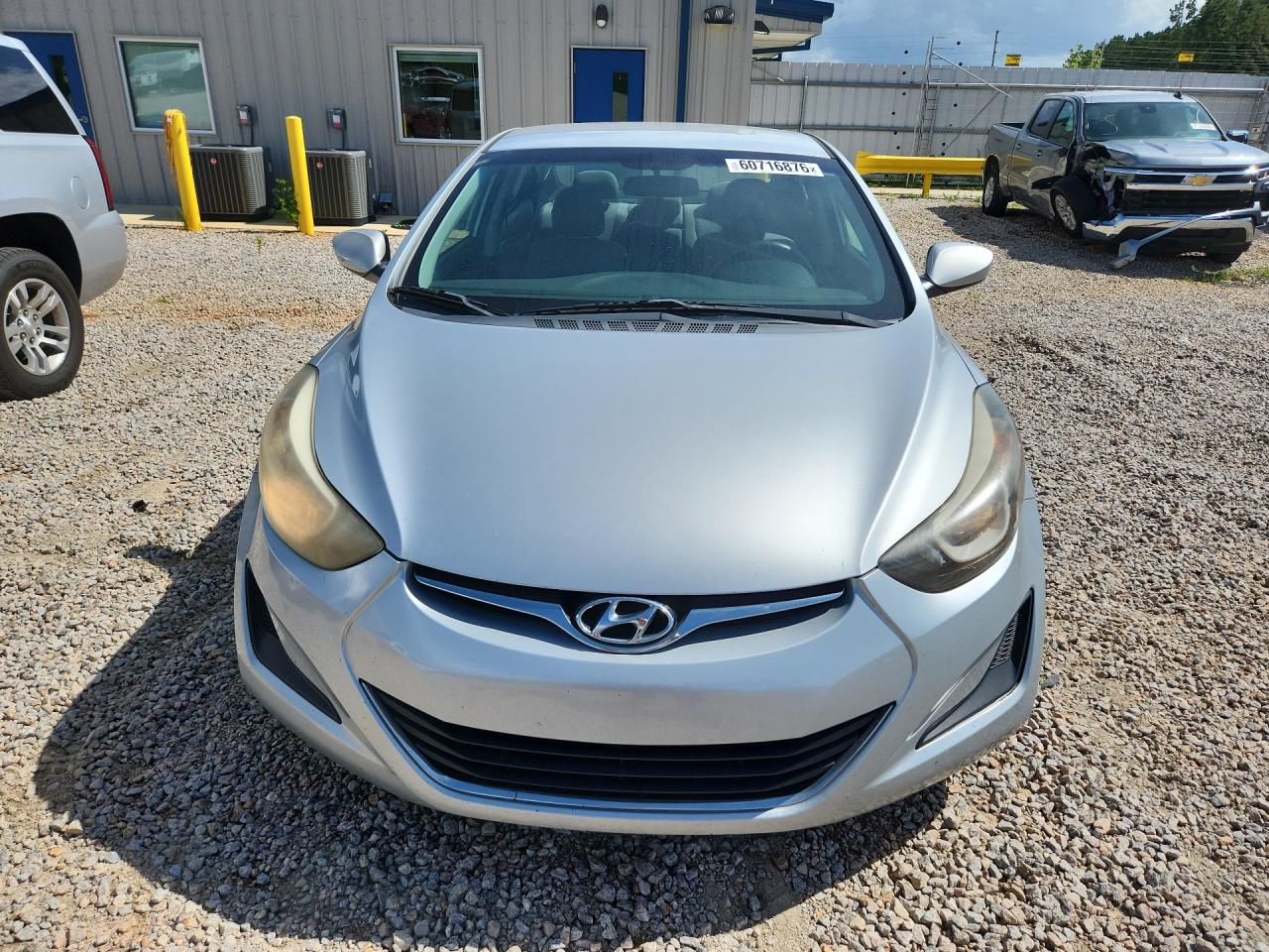 2014 Hyundai Elantra Se Silver vin: 5NPDH4AE6EH477988