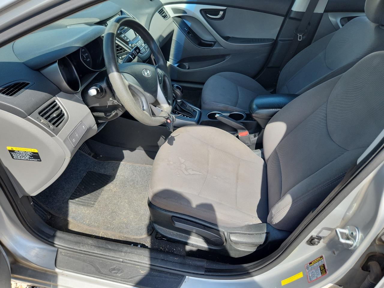 2014 Hyundai Elantra Se Silver vin: 5NPDH4AE6EH477988