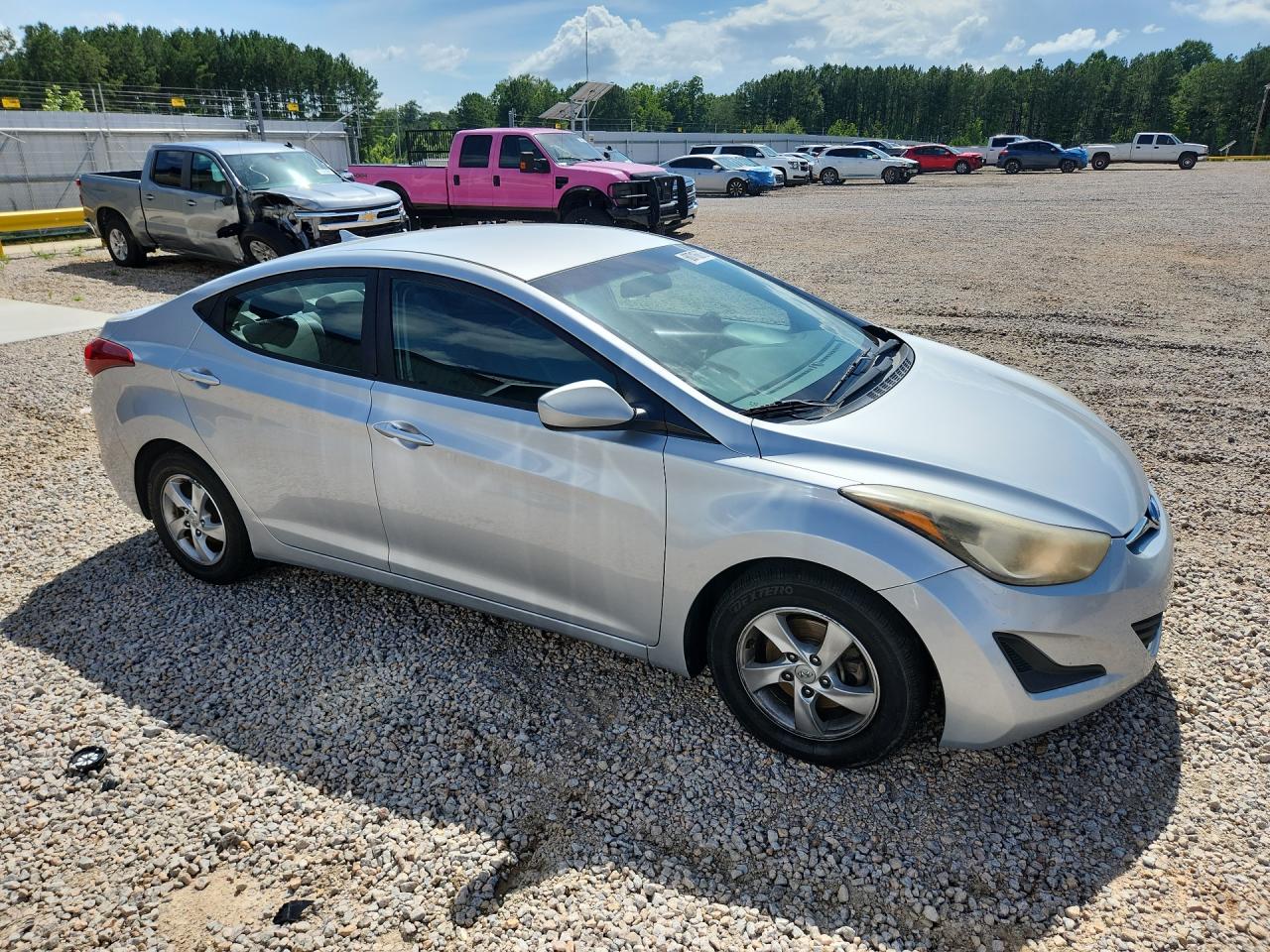 2014 Hyundai Elantra Se Silver vin: 5NPDH4AE6EH477988