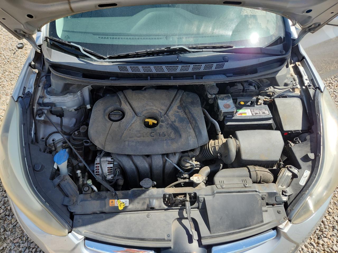 2014 Hyundai Elantra Se Silver vin: 5NPDH4AE6EH477988