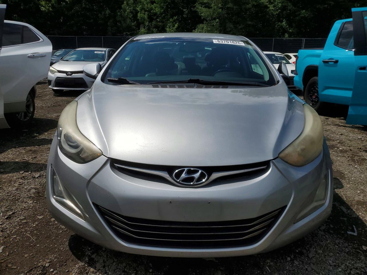2014 Hyundai Elantra Limited Silver vin: 5NPDH4AE6EH478445