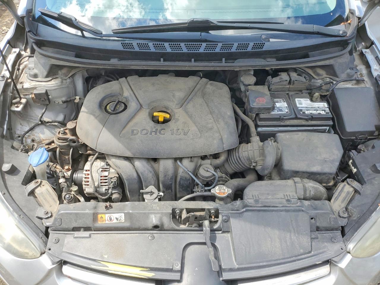 2014 Hyundai Elantra Limited Silver vin: 5NPDH4AE6EH478445