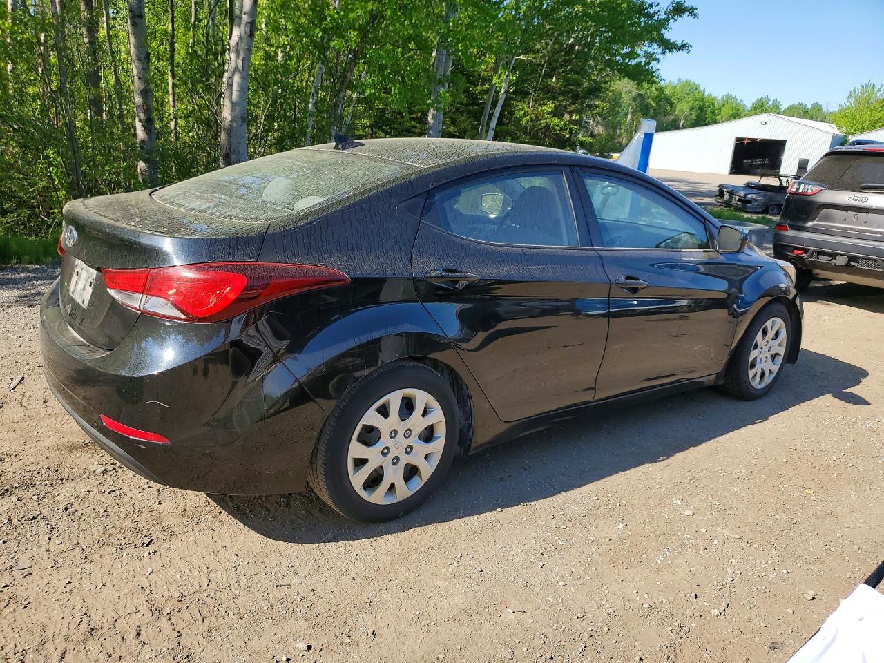 2014 Hyundai Elantra Se Black vin: 5NPDH4AE6EH482642