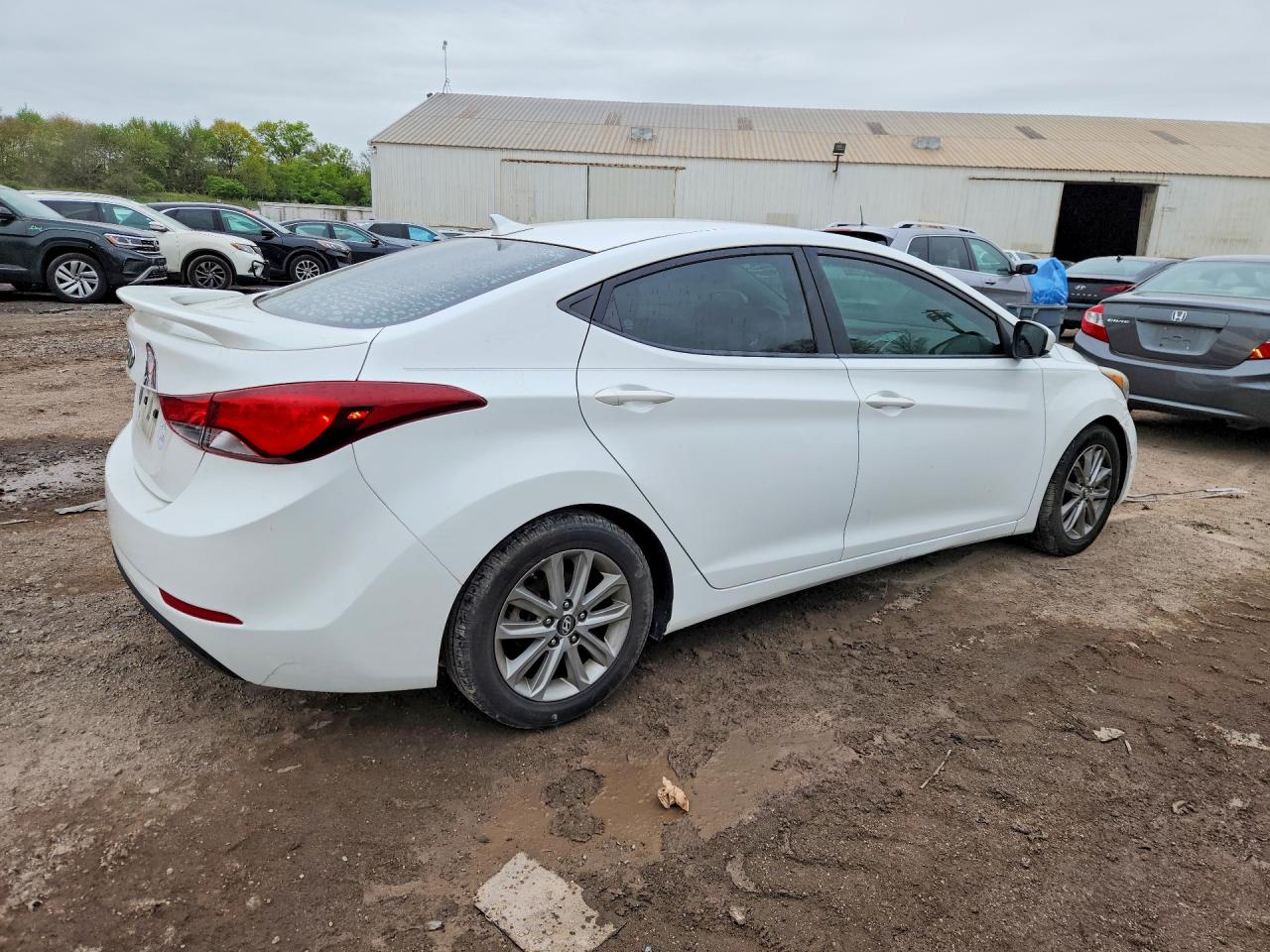 2014 Hyundai Elantra Se Белый vin: 5NPDH4AE6EH483841